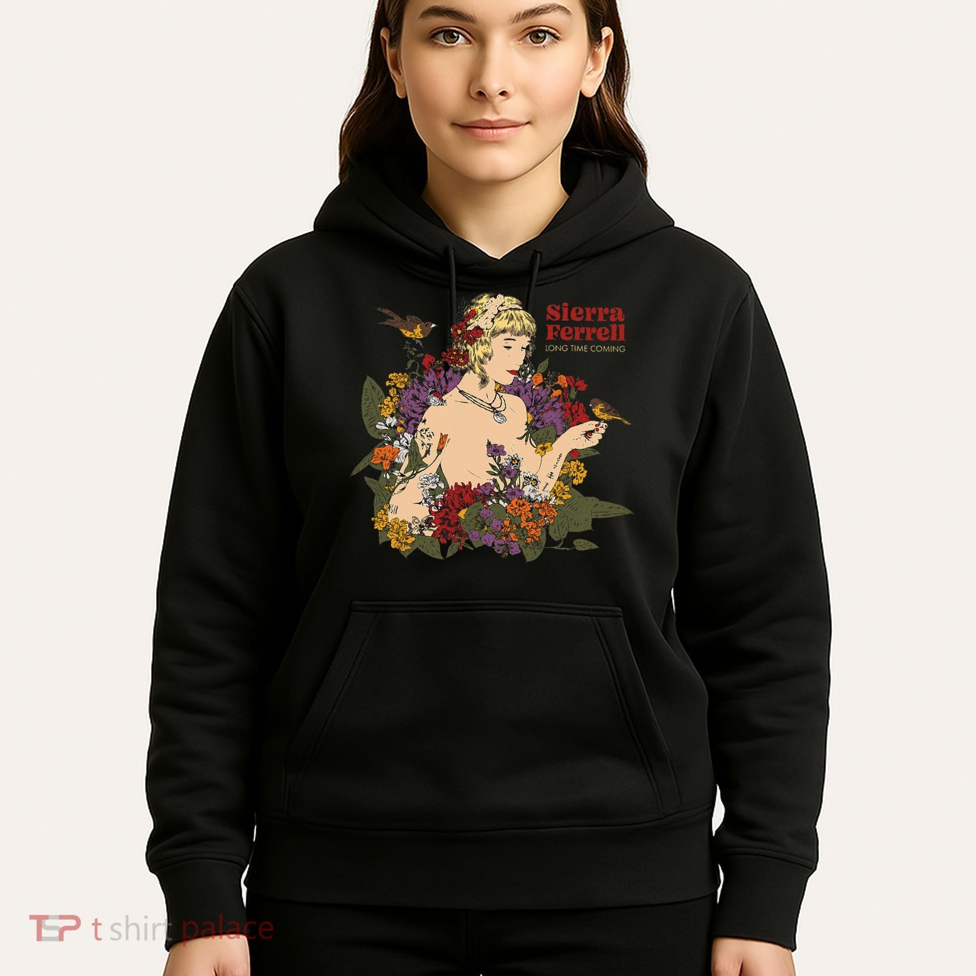 Sierra Ferrell Long Time Coming Illustration Hoodie