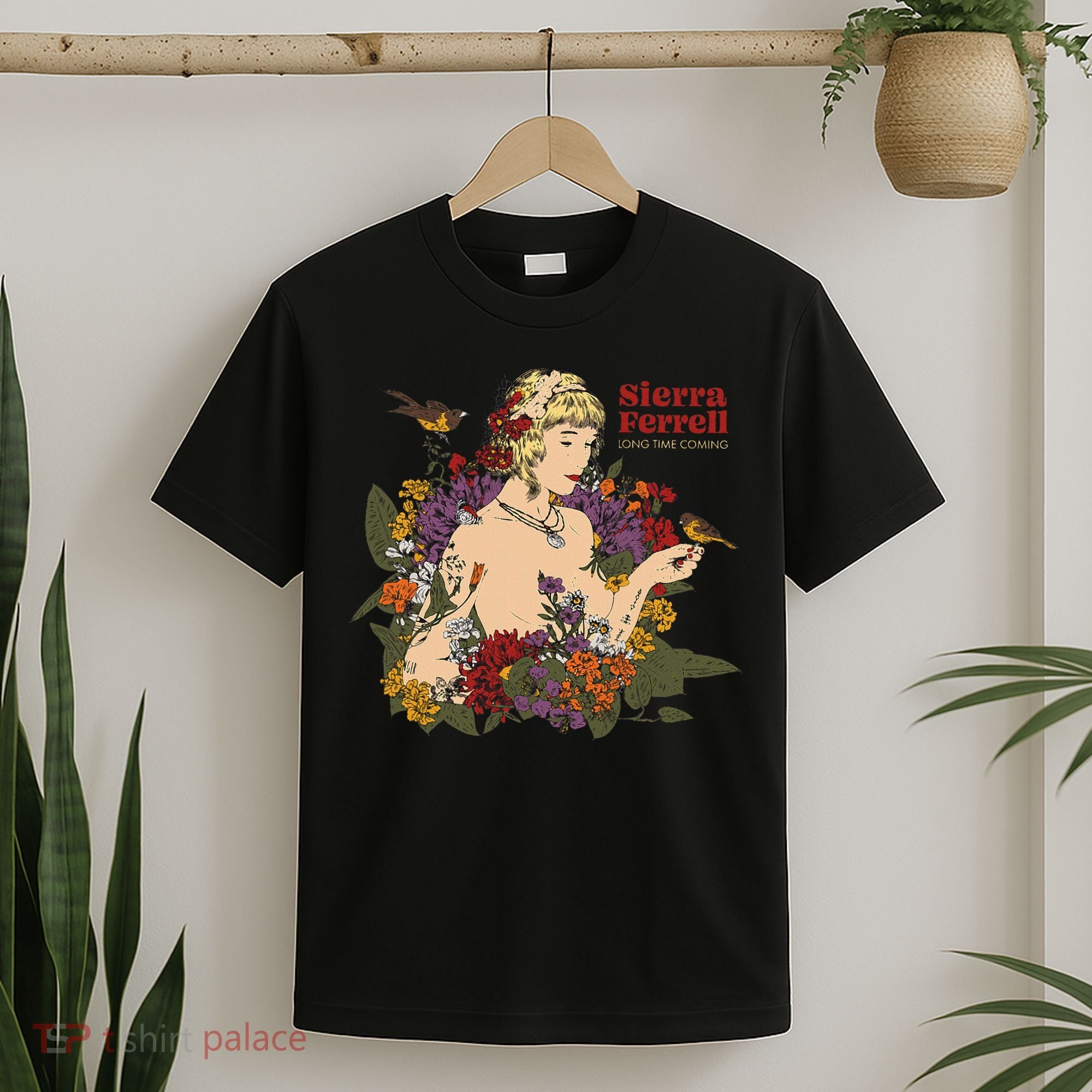 Sierra Ferrell Long Time Coming Illustration T-Shirt