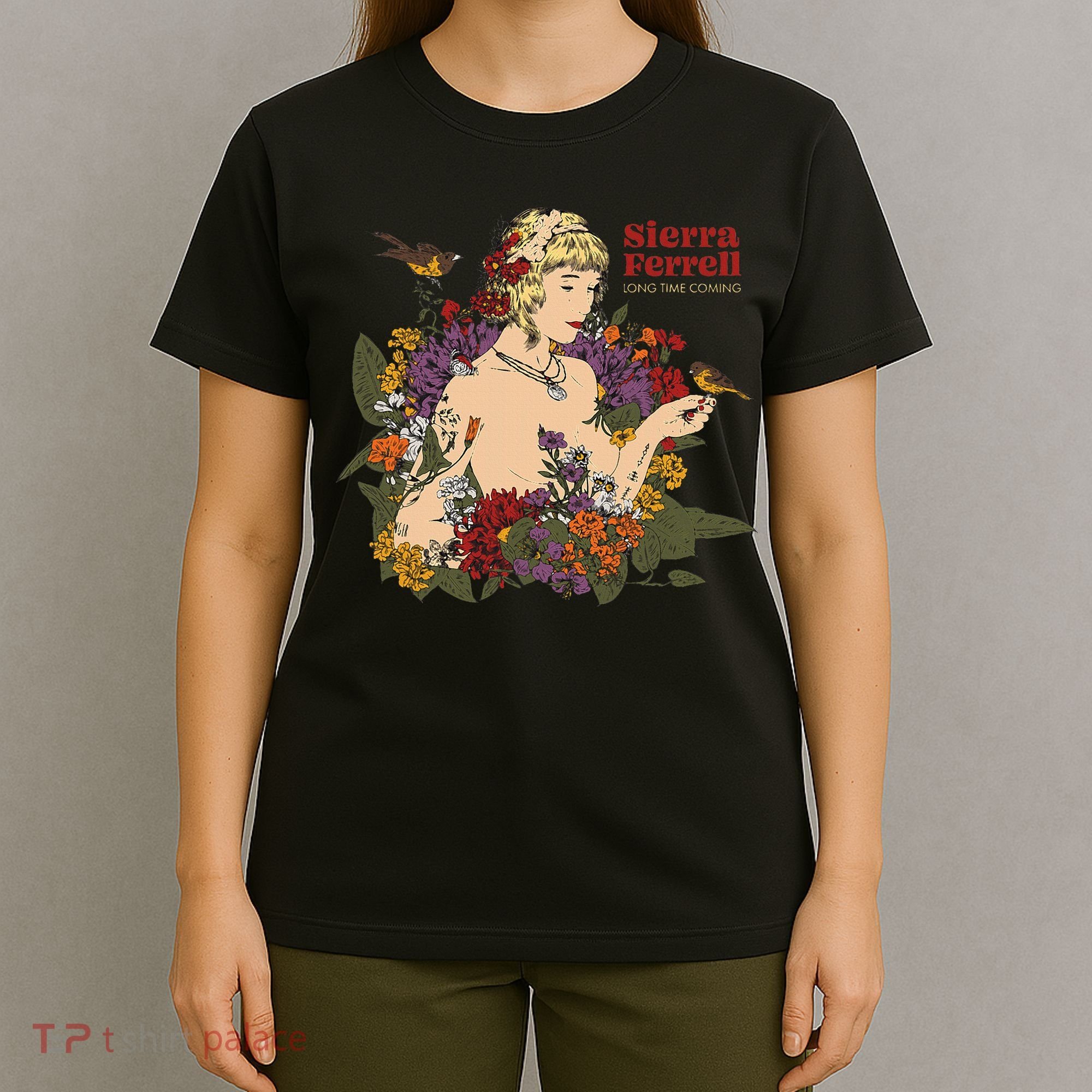 Sierra Ferrell Long Time Coming Illustration T-Shirt