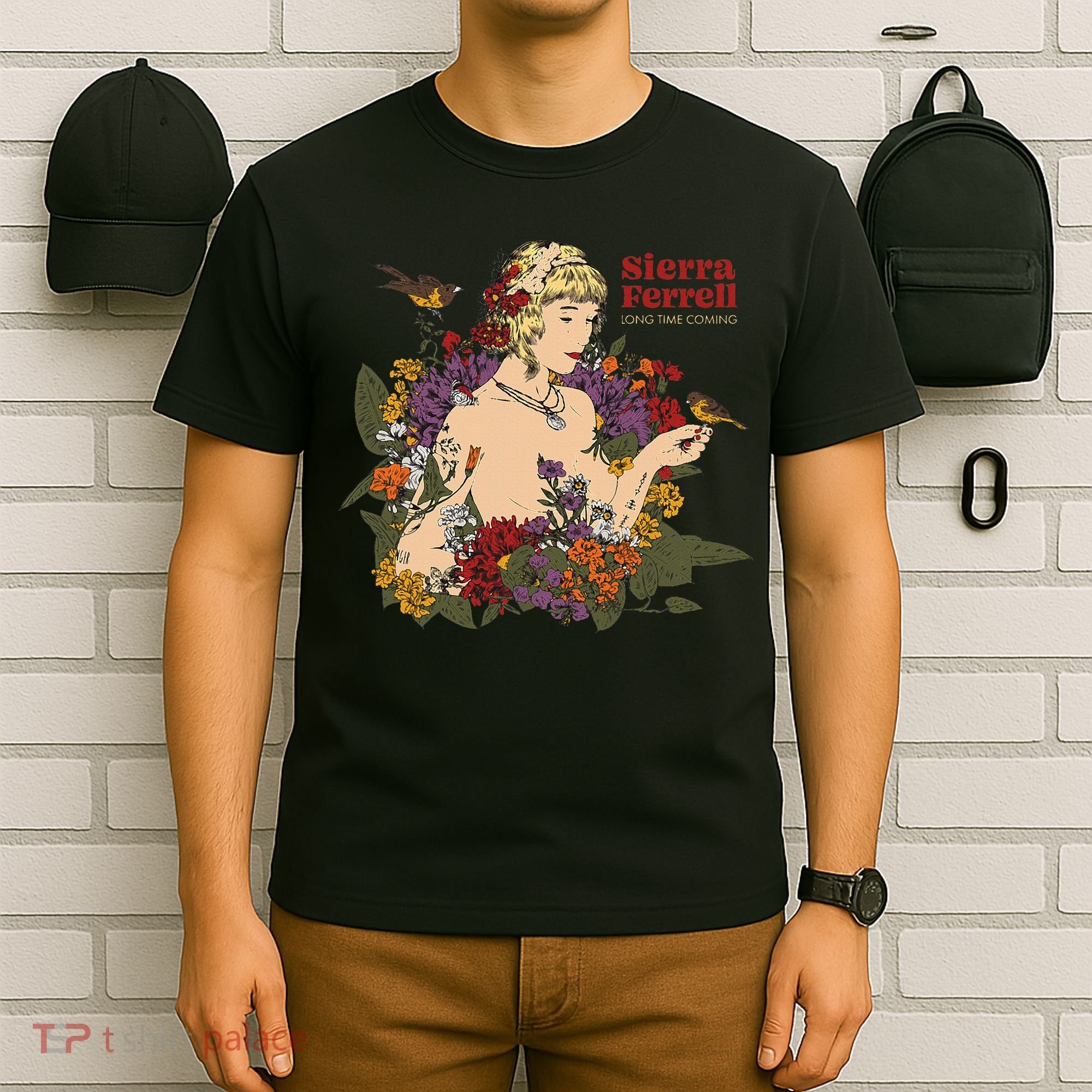 Sierra Ferrell Long Time Coming Illustration T-Shirt
