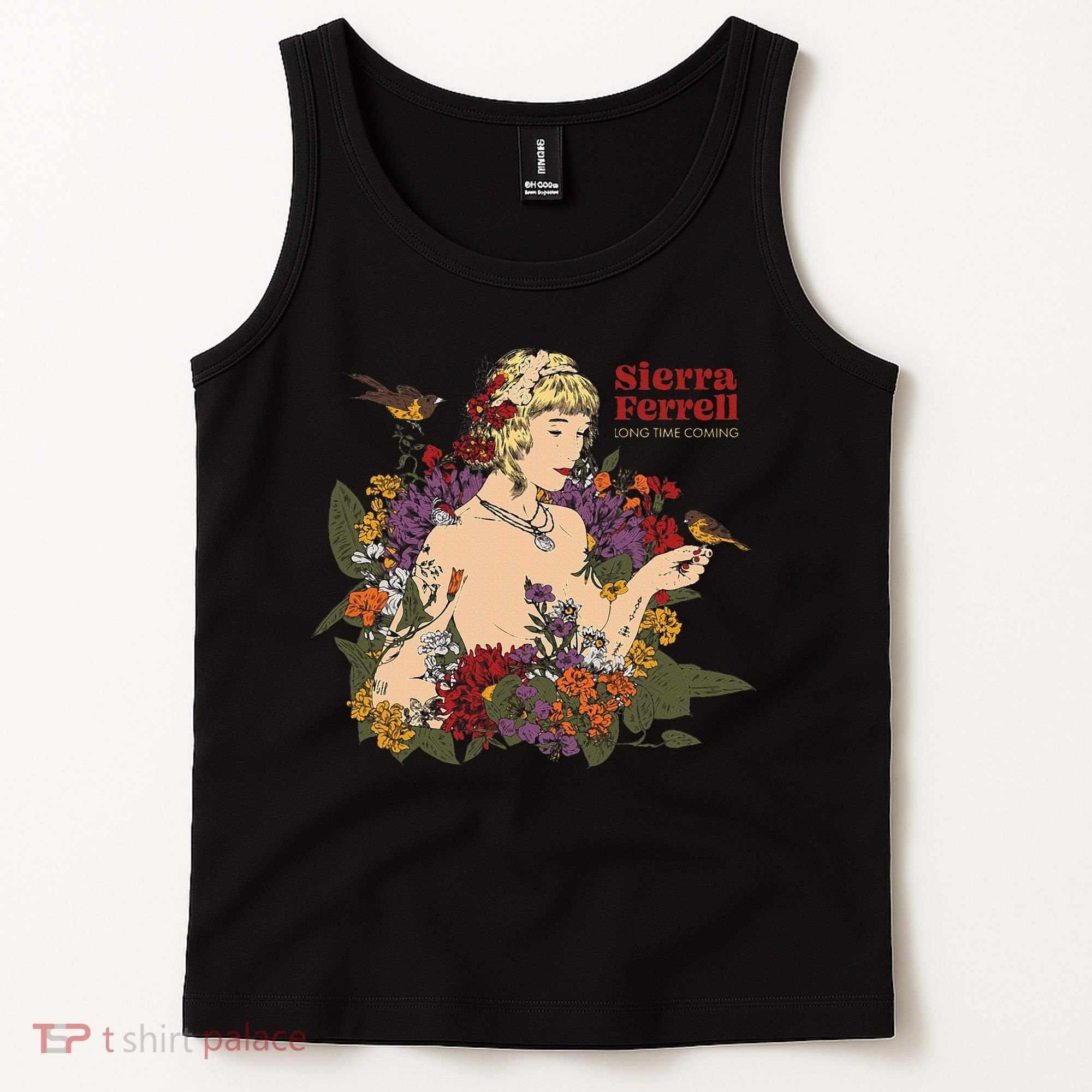 Sierra Ferrell Long Time Coming Illustration Tank Top