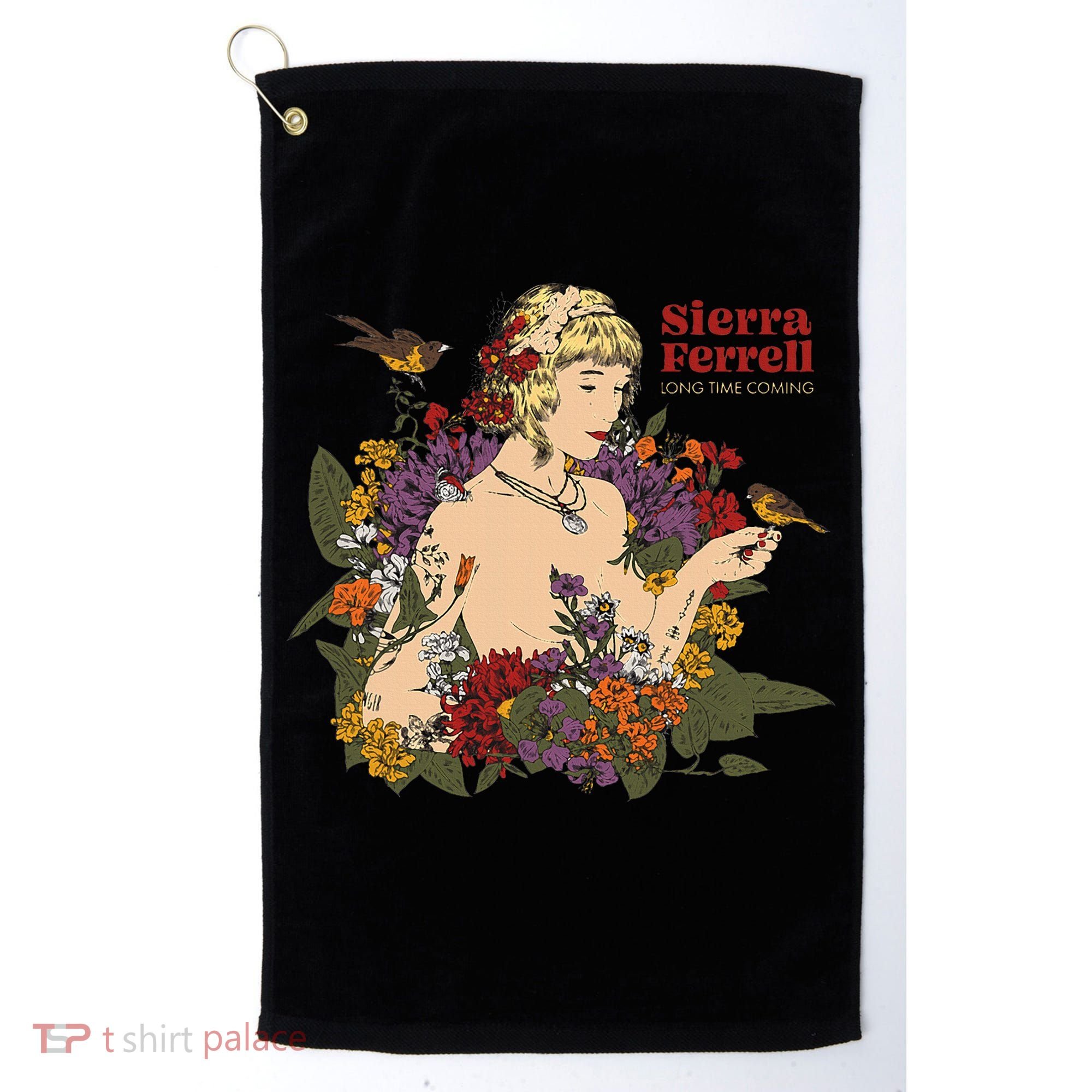 Sierra Ferrell Long Time Coming Illustration Golf Towel