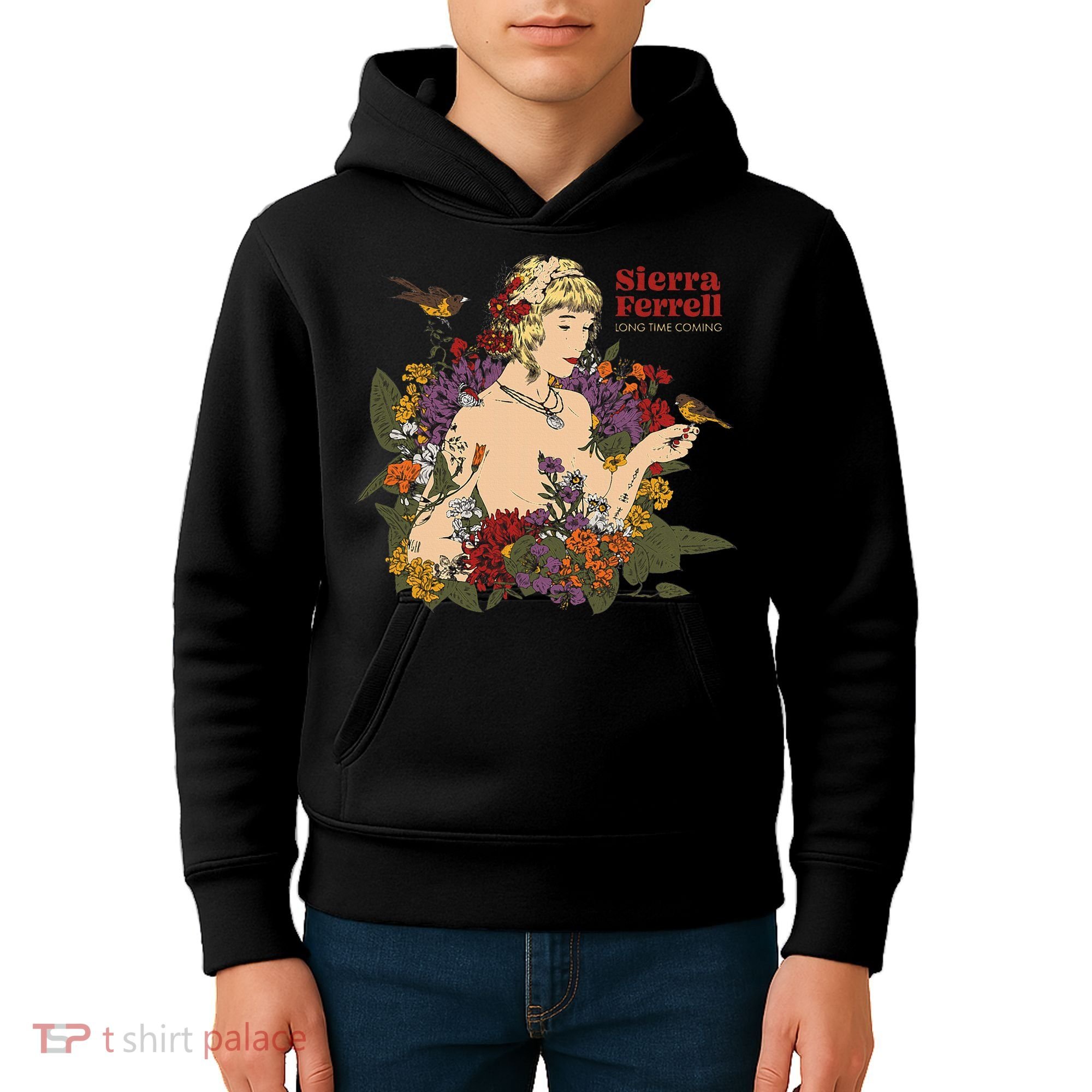 Sierra Ferrell Long Time Coming Illustration Kids Hoodie