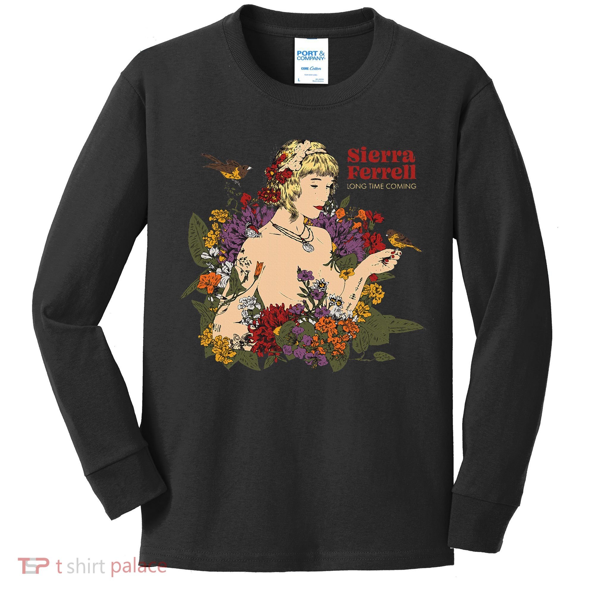 Sierra Ferrell Long Time Coming Illustration Kids Long Sleeve Shirt