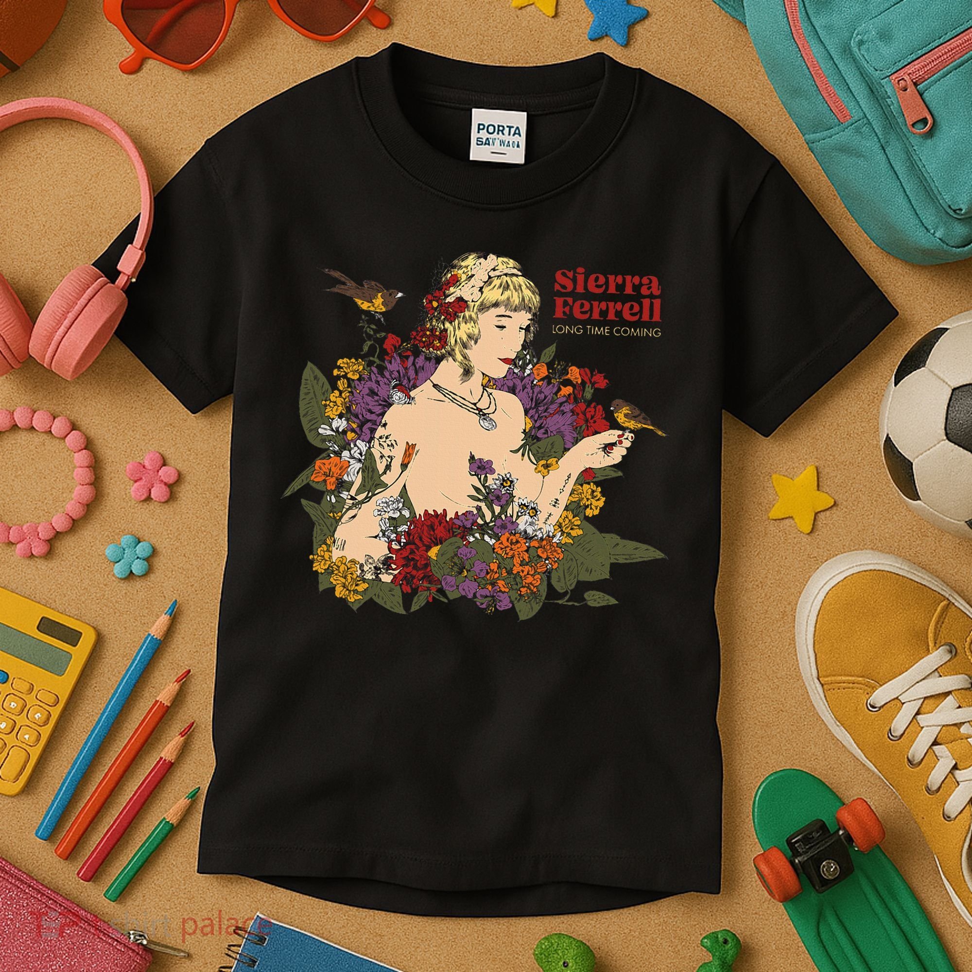 Sierra Ferrell Long Time Coming Illustration Kids T-Shirt