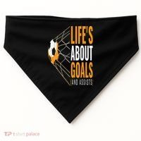 Soccer  For  Life's About Goals  Soccer USA-Made Doggie Bandana thumb 0