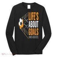 Soccer  For  Life's About Goals  Soccer Long Sleeve Shirt thumb 0