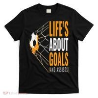 Soccer  For  Life's About Goals  Soccer T-Shirt thumb 0