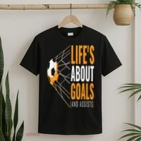 Soccer  For  Life's About Goals  Soccer T-Shirt thumb 2