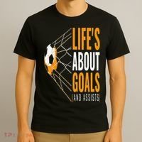 Soccer  For  Life's About Goals  Soccer T-Shirt thumb 3