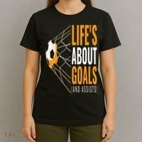 Soccer  For  Life's About Goals  Soccer T-Shirt thumb 4