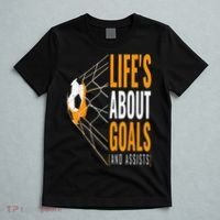Soccer  For  Life's About Goals  Soccer T-Shirt thumb 5