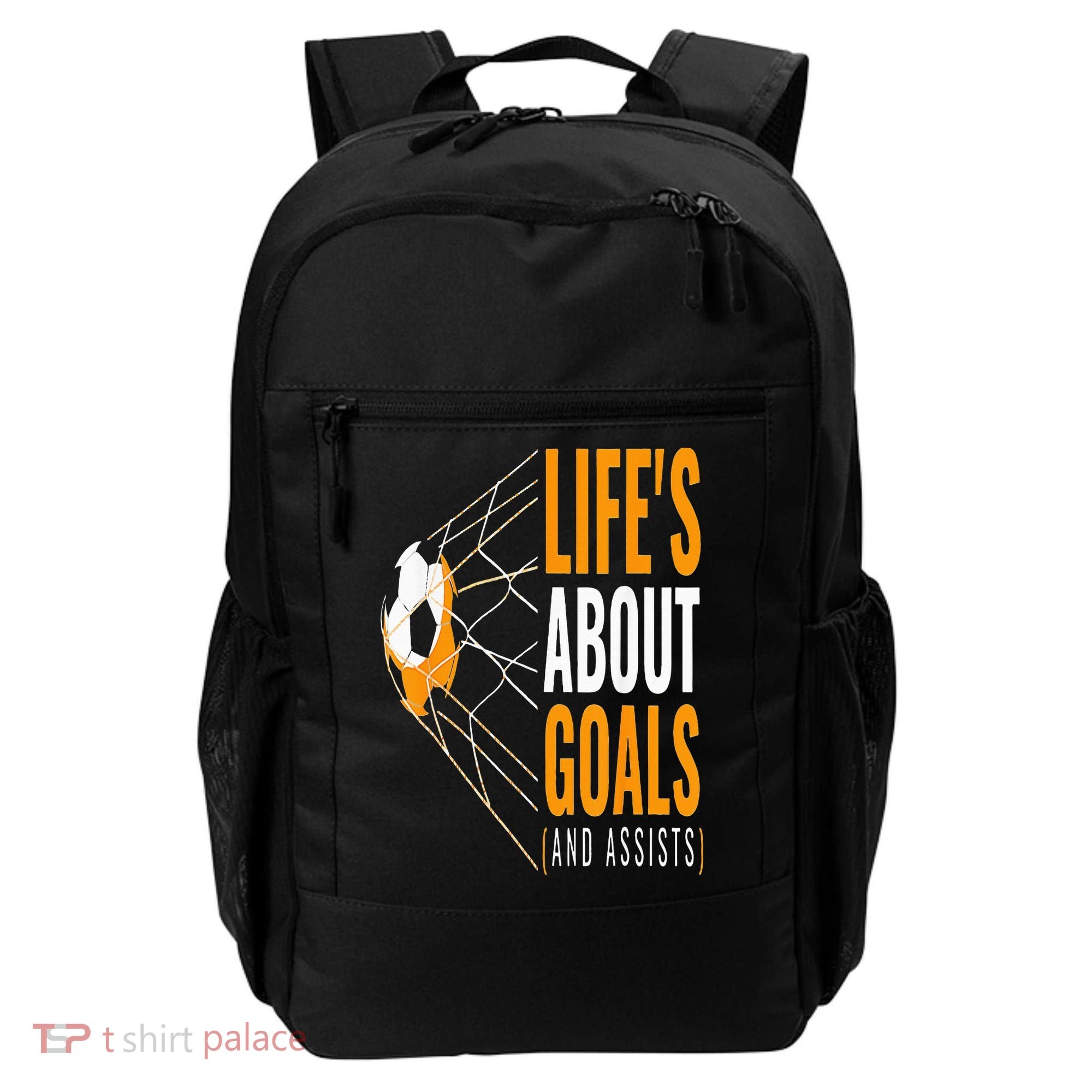 Soccer  For  Life's About Goals  Soccer Backpack