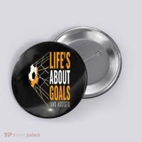 Soccer  For  Life's About Goals  Soccer Button thumb 0