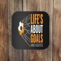 Soccer  For  Life's About Goals  Soccer Coaster thumb 0