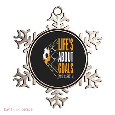 Soccer  For  Life's About Goals  Soccer Ornament