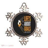 Soccer  For  Life's About Goals  Soccer Ornament thumb 0