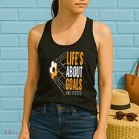 Soccer  For  Life's About Goals  Soccer Women's Tank Top thumb 2