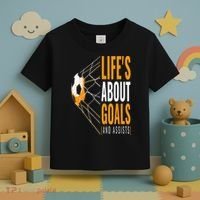 Soccer  For  Life's About Goals  Soccer Toddler T-Shirt thumb 3