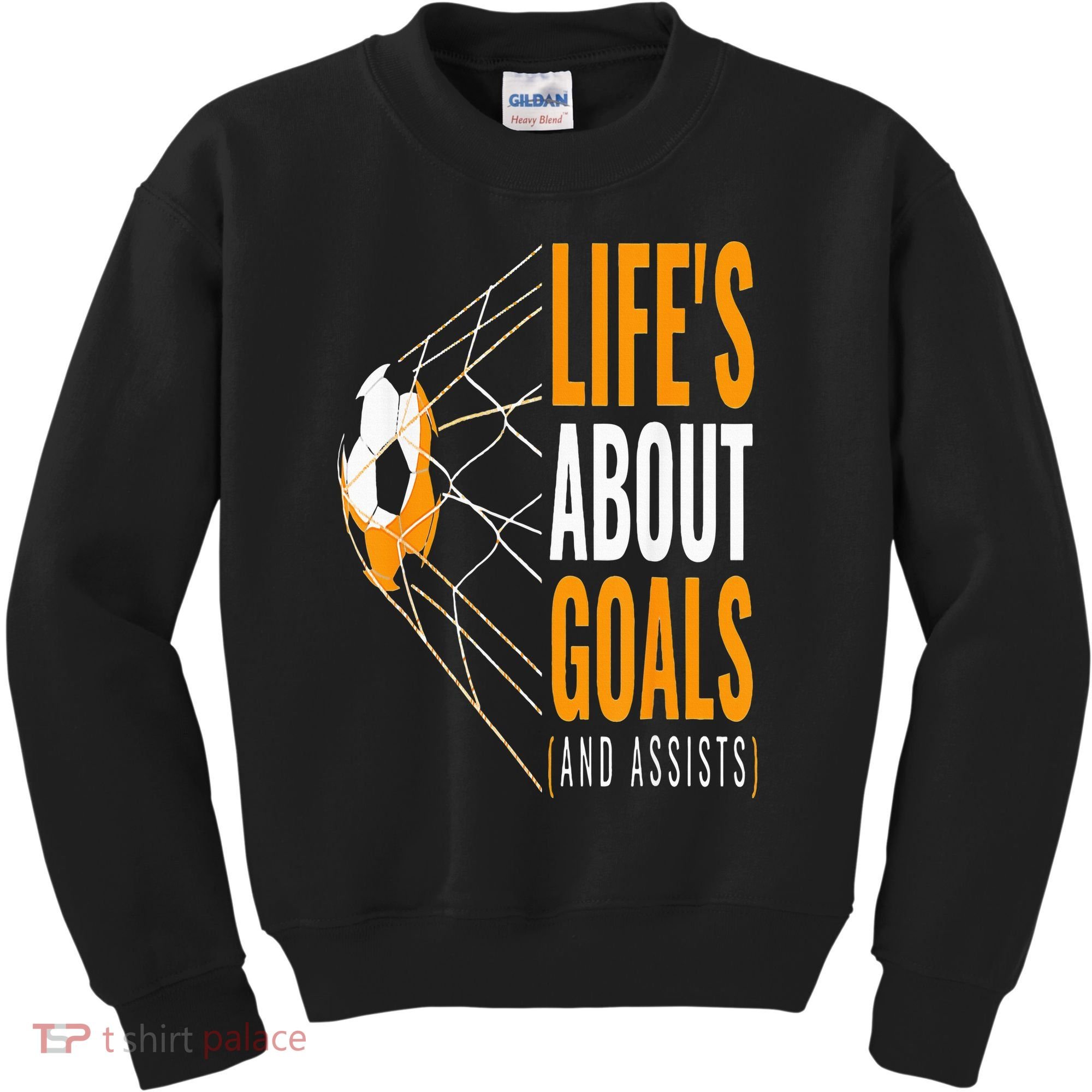 Soccer  For  Life's About Goals  Soccer Kids Sweatshirt