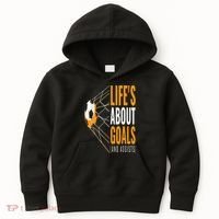 Soccer  For  Life's About Goals  Soccer Kids Hoodie thumb 0