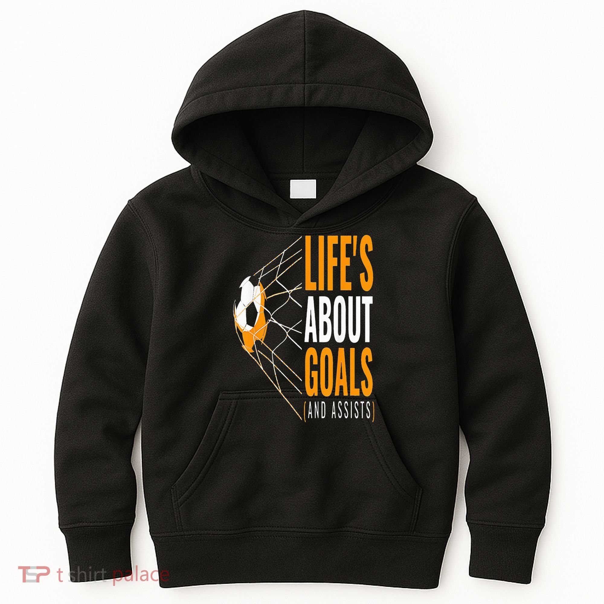 Soccer  For  Life's About Goals  Soccer Kids Hoodie