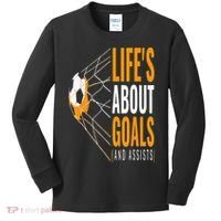 Soccer  For  Life's About Goals  Soccer Kids Long Sleeve Shirt thumb 0