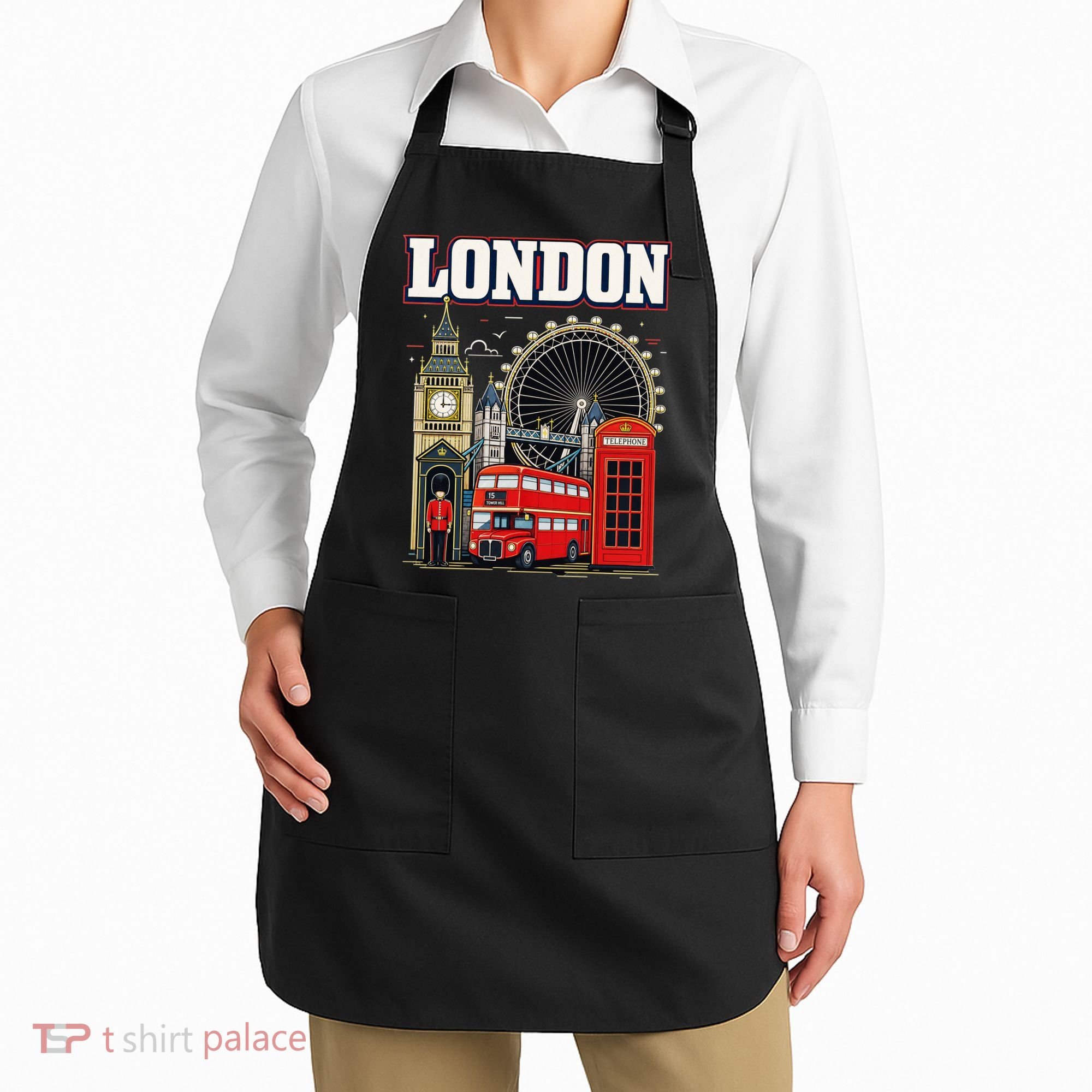 Souvenir From London Travel Vacation Gift Apron