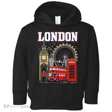 Souvenir From London Travel Vacation Gift Toddler Hoodie