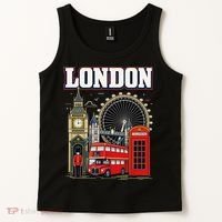 Souvenir From London Travel Vacation Gift Tank Top thumb 2