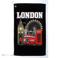 Souvenir From London Travel Vacation Gift Golf Towel thumb 0