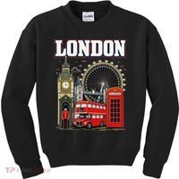 Souvenir From London Travel Vacation Gift Kids Sweatshirt thumb 0