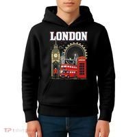 Souvenir From London Travel Vacation Gift Kids Hoodie thumb 4