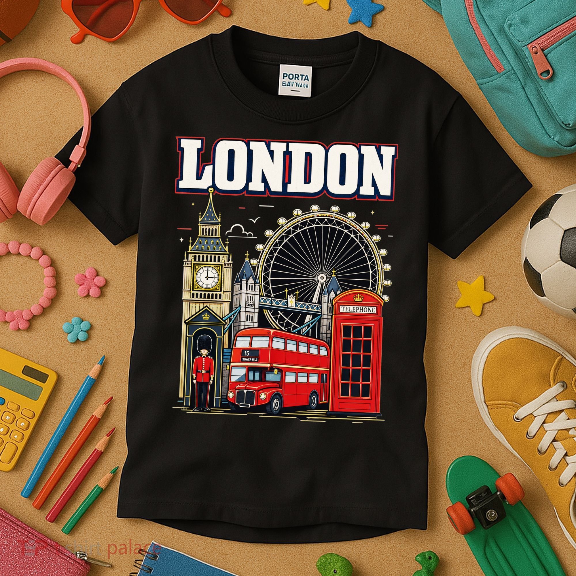 Souvenir From London Travel Vacation Gift Kids T-Shirt