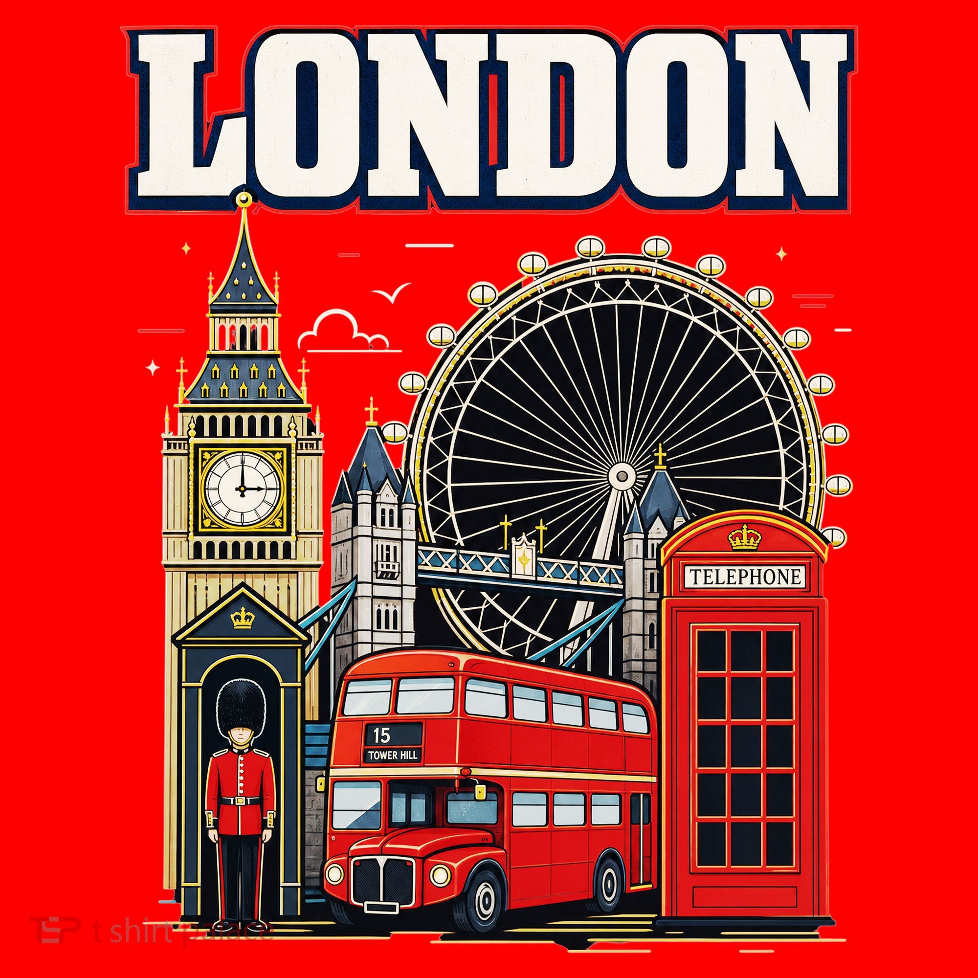 Souvenir From London Travel Vacation Gift Santa Hat