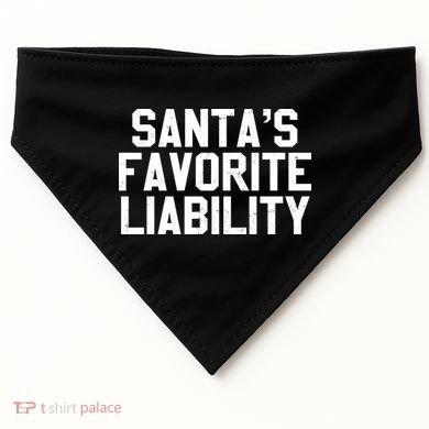 Santas Favorite Liability USA-Made Doggie Bandana