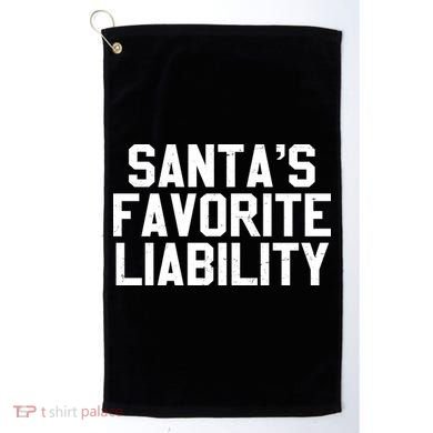Santas Favorite Liability Golf Towel
