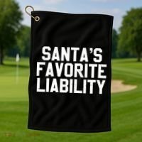 Santas Favorite Liability Golf Towel thumb 1