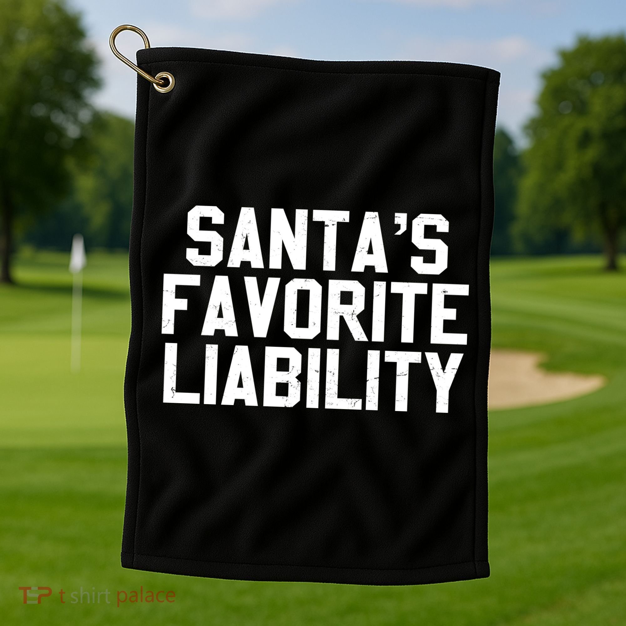 Santas Favorite Liability Golf Towel