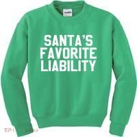 Santas Favorite Liability Kids Sweatshirt thumb 0