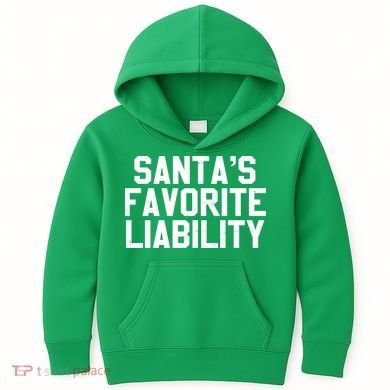 Santas Favorite Liability Kids Hoodie