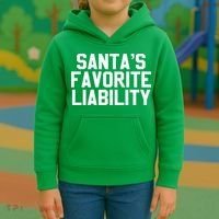 Santas Favorite Liability Kids Hoodie thumb 3