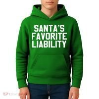 Santas Favorite Liability Kids Hoodie thumb 4