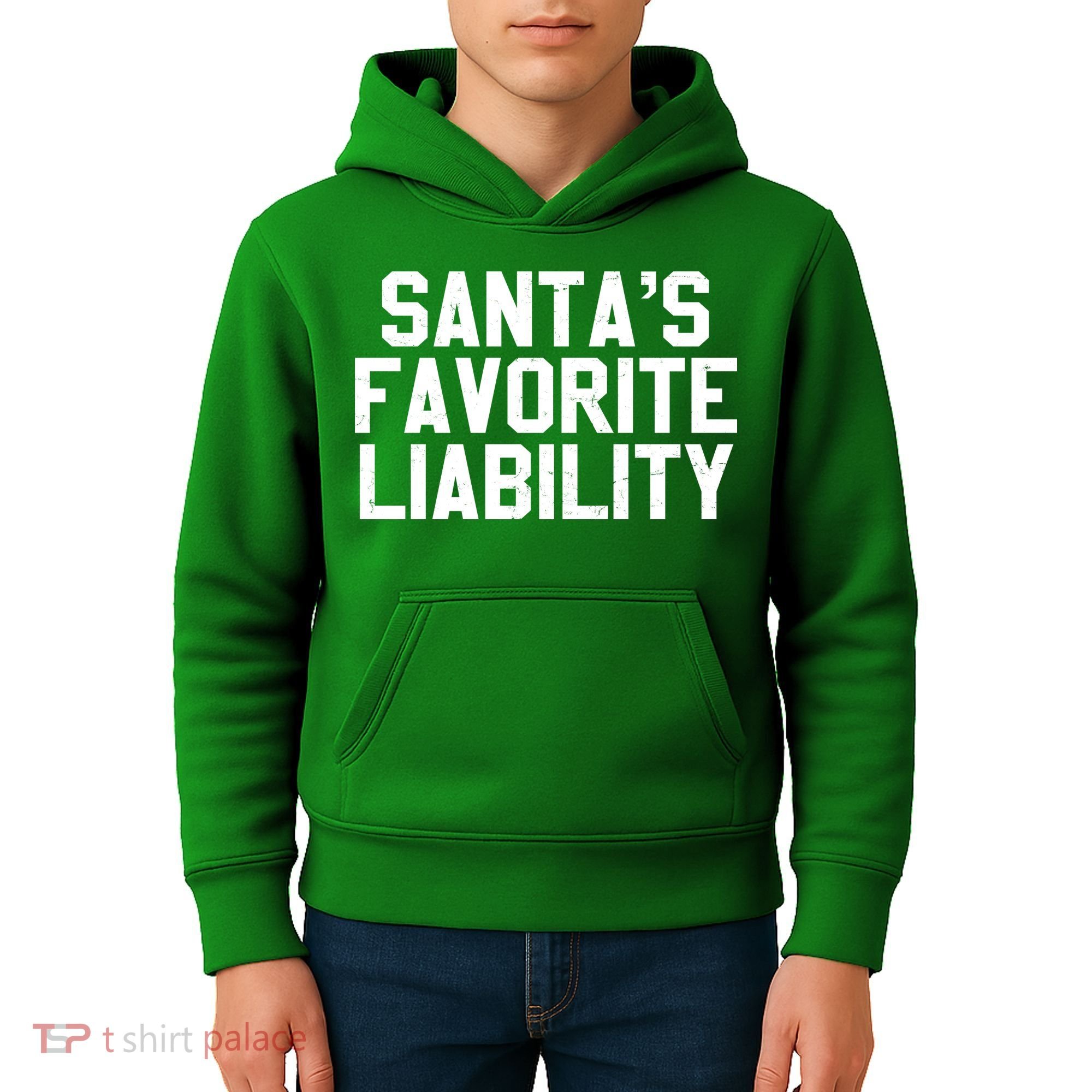Santas Favorite Liability Kids Hoodie