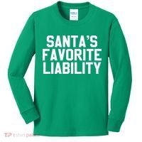 Santas Favorite Liability Kids Long Sleeve Shirt thumb 0