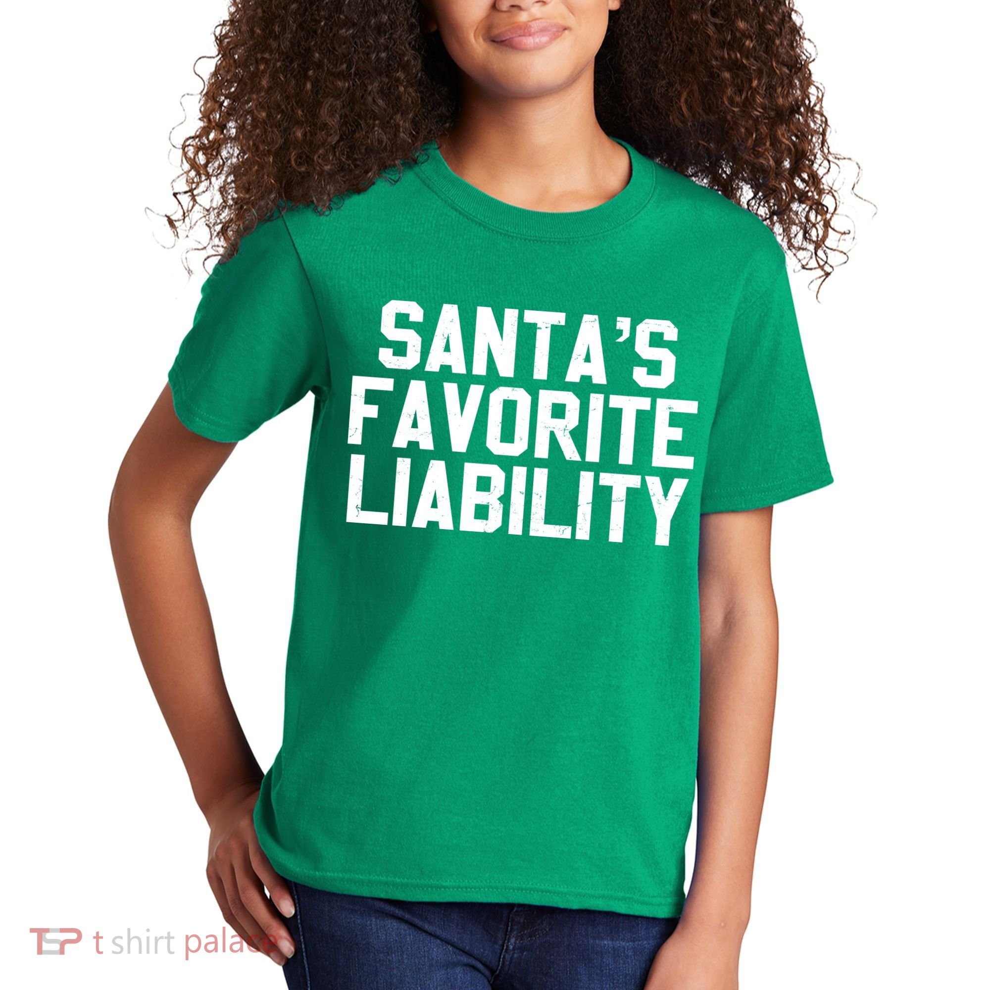 Santas Favorite Liability Kids T-Shirt