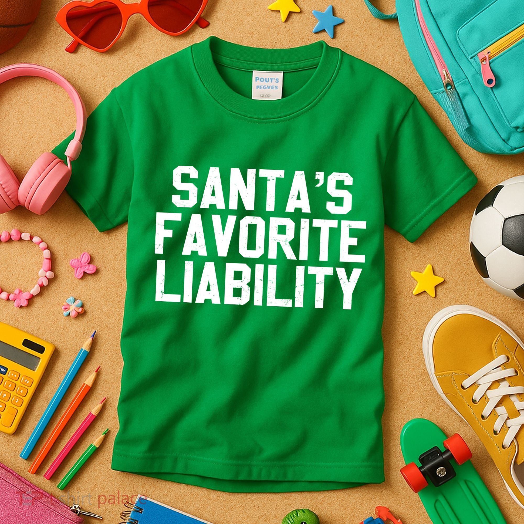 Santas Favorite Liability Kids T-Shirt
