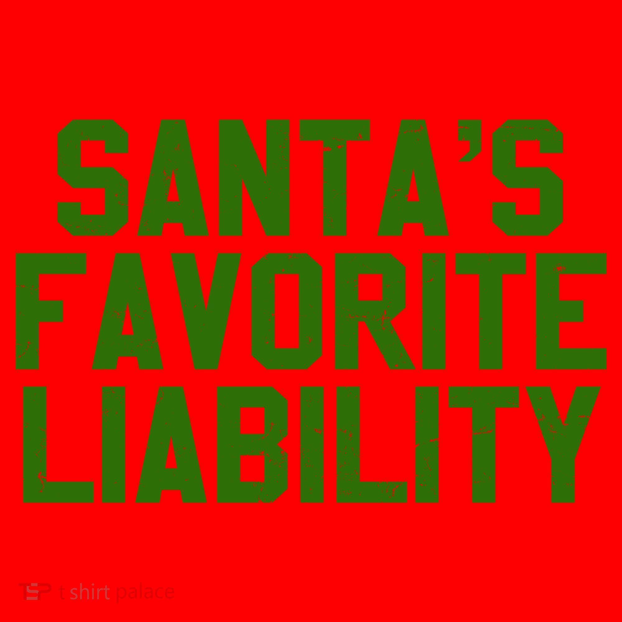 Santas Favorite Liability Santa Hat