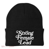 Strong Female Lead Gift Feminist Great Gift Beanie thumb 0