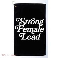 Strong Female Lead Gift Feminist Great Gift Golf Towel thumb 0